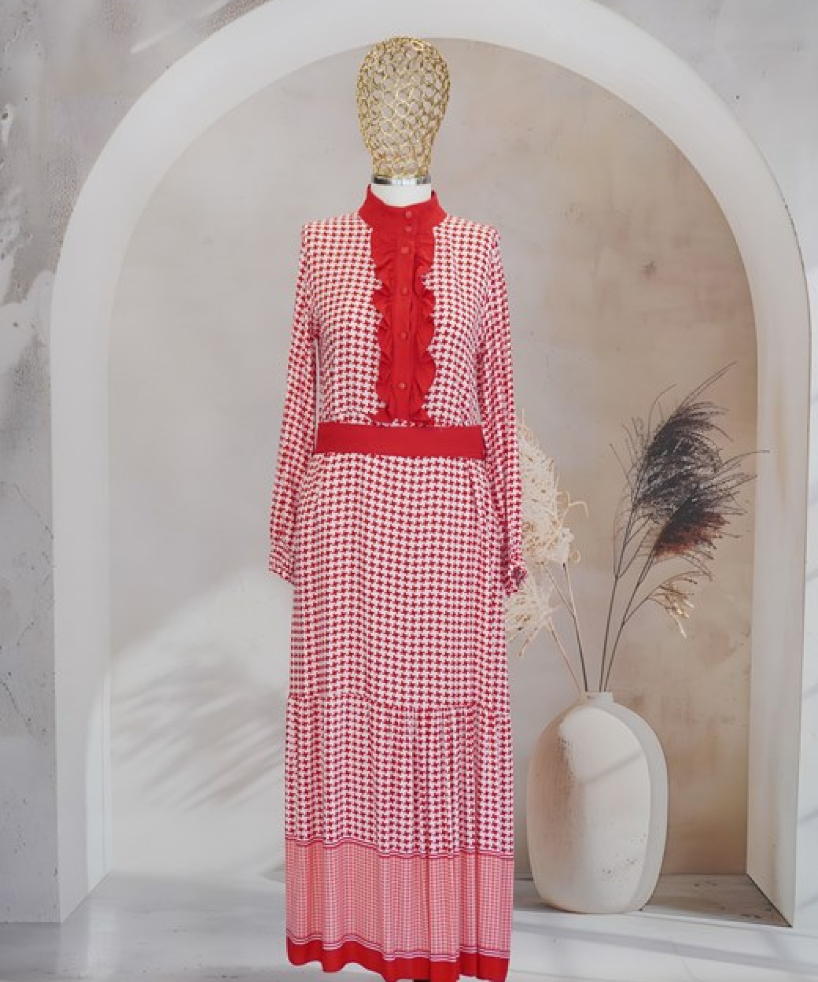 İNVEE KIRMIZI ELBİSE