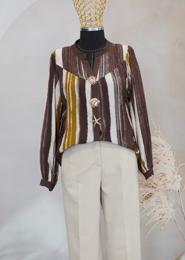 İTHAL ÇİZGİLİ GÖMLEK